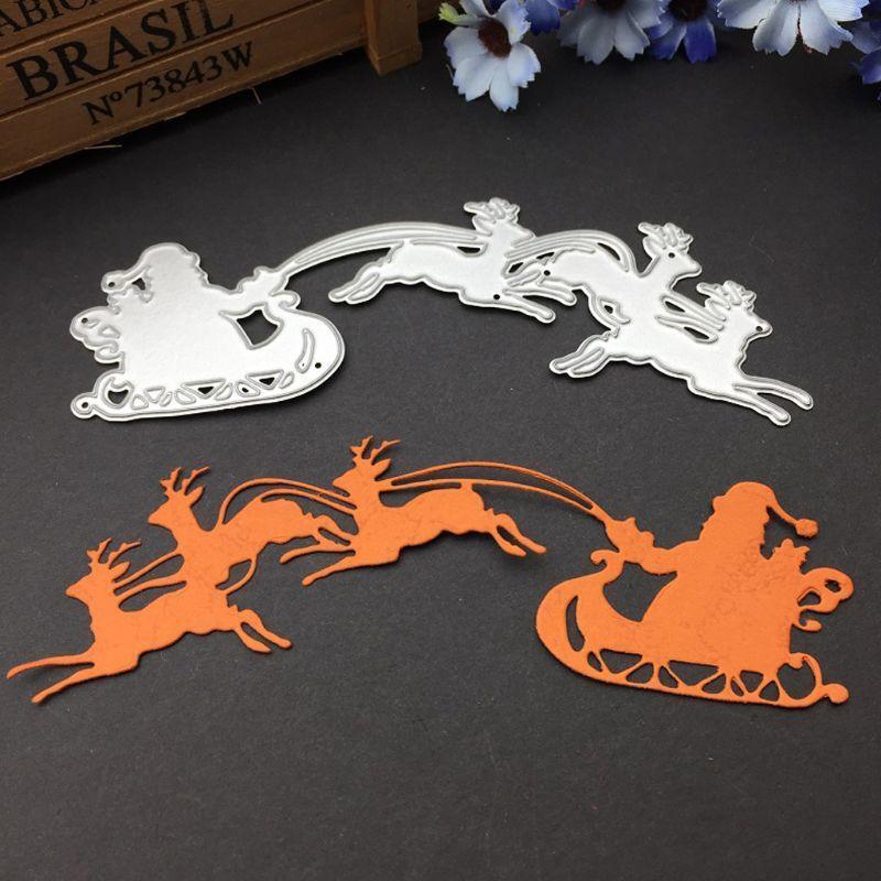 Santa Claus Deer Metal Cutting Dies Stencil DIY Scrapbooking Album Stamp Paper