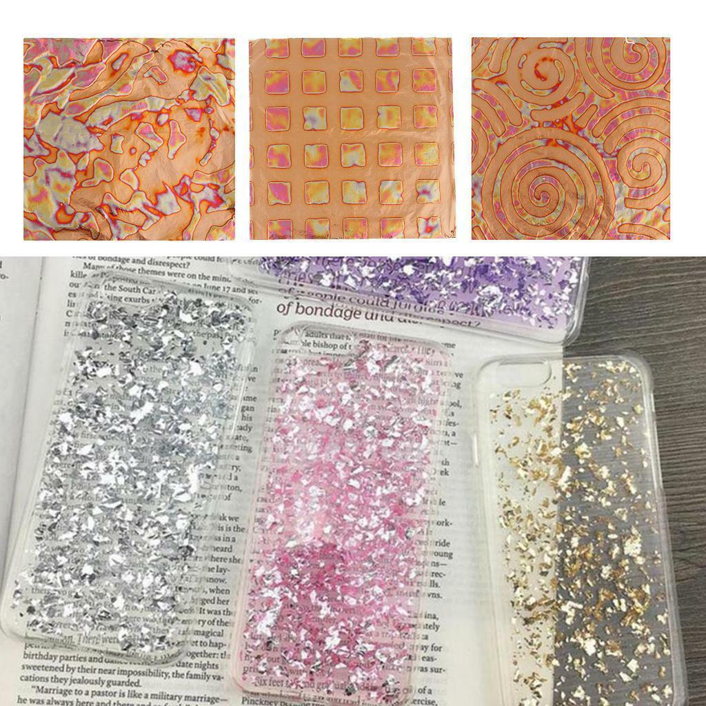 50pcs Variegated  Foild  Nail Painting  5.5x5.5inch