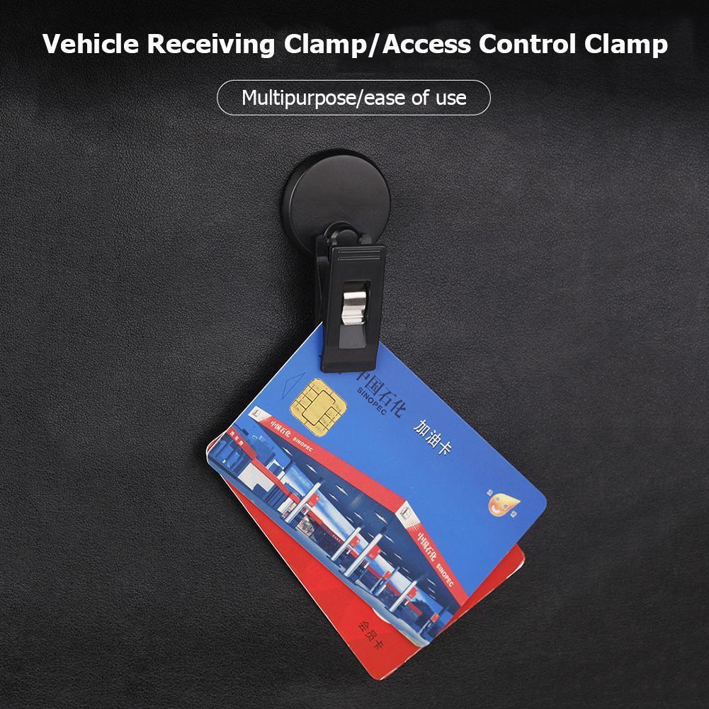 2x Car Suction Cap Clips Removable Holder for Sunshade Curtain Card Ticket