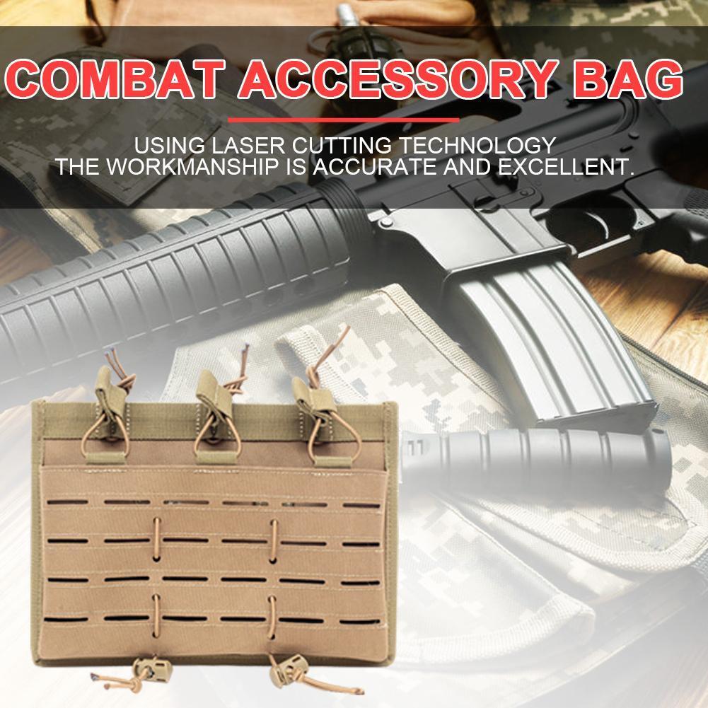 Multi-functional Outdoor Combat Vest MOLLE System Accessory Bag (Brown)