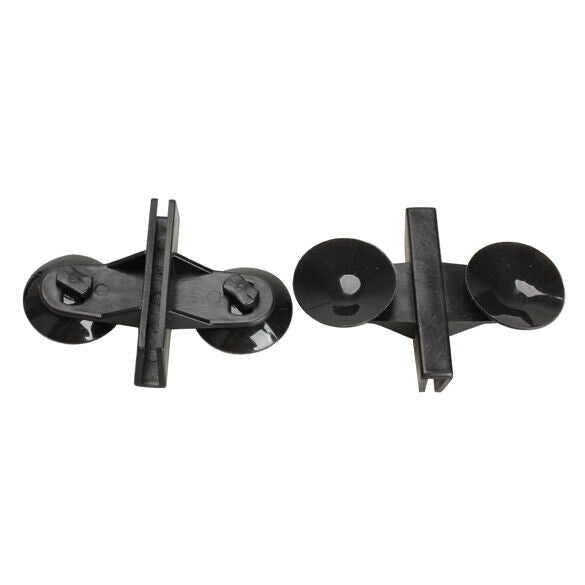 5x Black Plastic Divider Sheet Holder Suction Cups for Aquarium Fish Tank