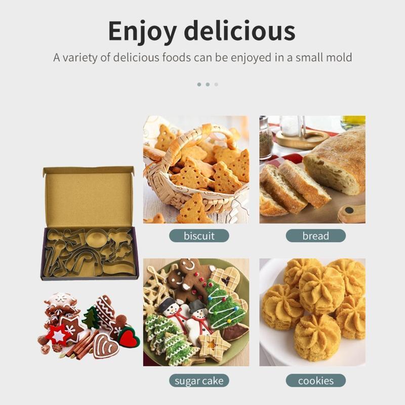 Set of 12 Stainless Steel Cookie Cutter Biscuit Mould Cookie Mold Biscuit Cutter
