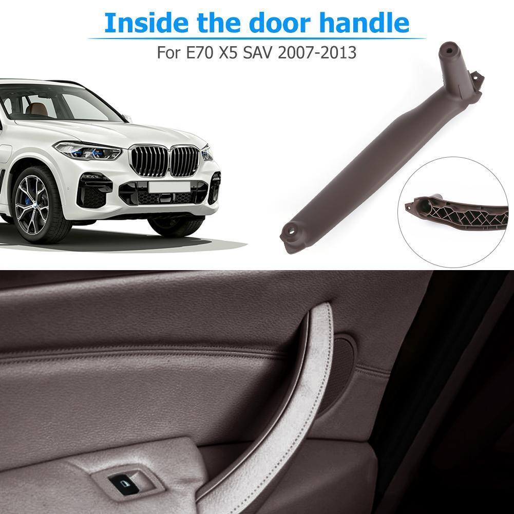 Right Inner Door Panel Handle Pull Trim Cover for E70 X5 E71 SAV (Brown)