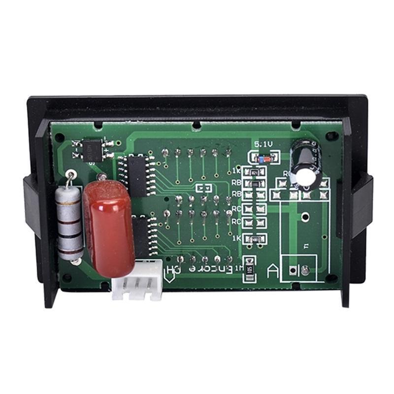 Dual Display Voltmeter Digital AC Monitor Gauge Panel Ammeter Voltmeter Frequenc
