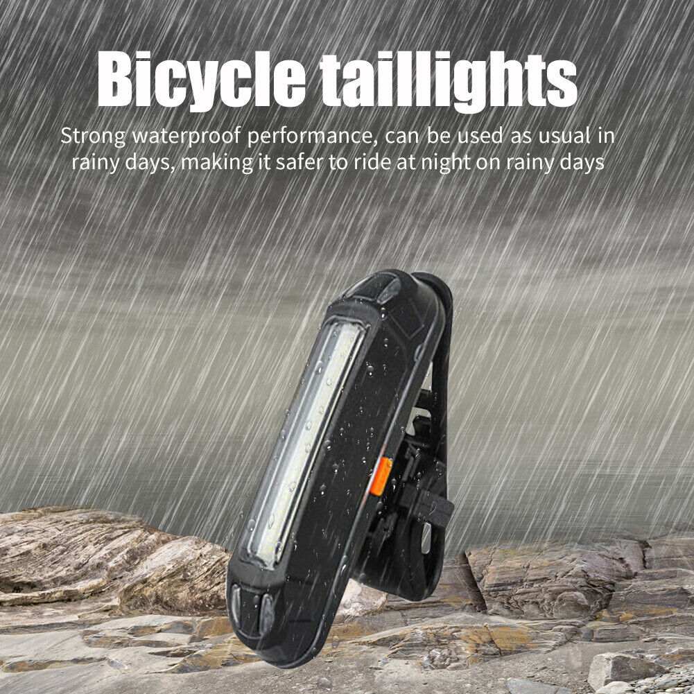 USB Rechargeable LED Bike Light Set Bicycle T6 Front Light COB Taillight