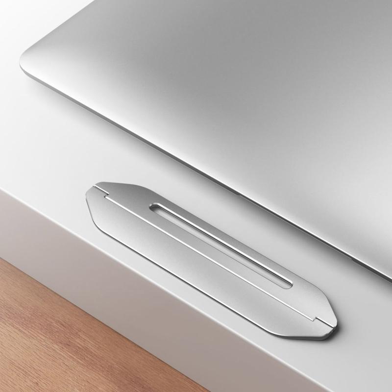 Foldable Cooling Premium Aluminum Notebook Stand Small Invisible Laptop Riser