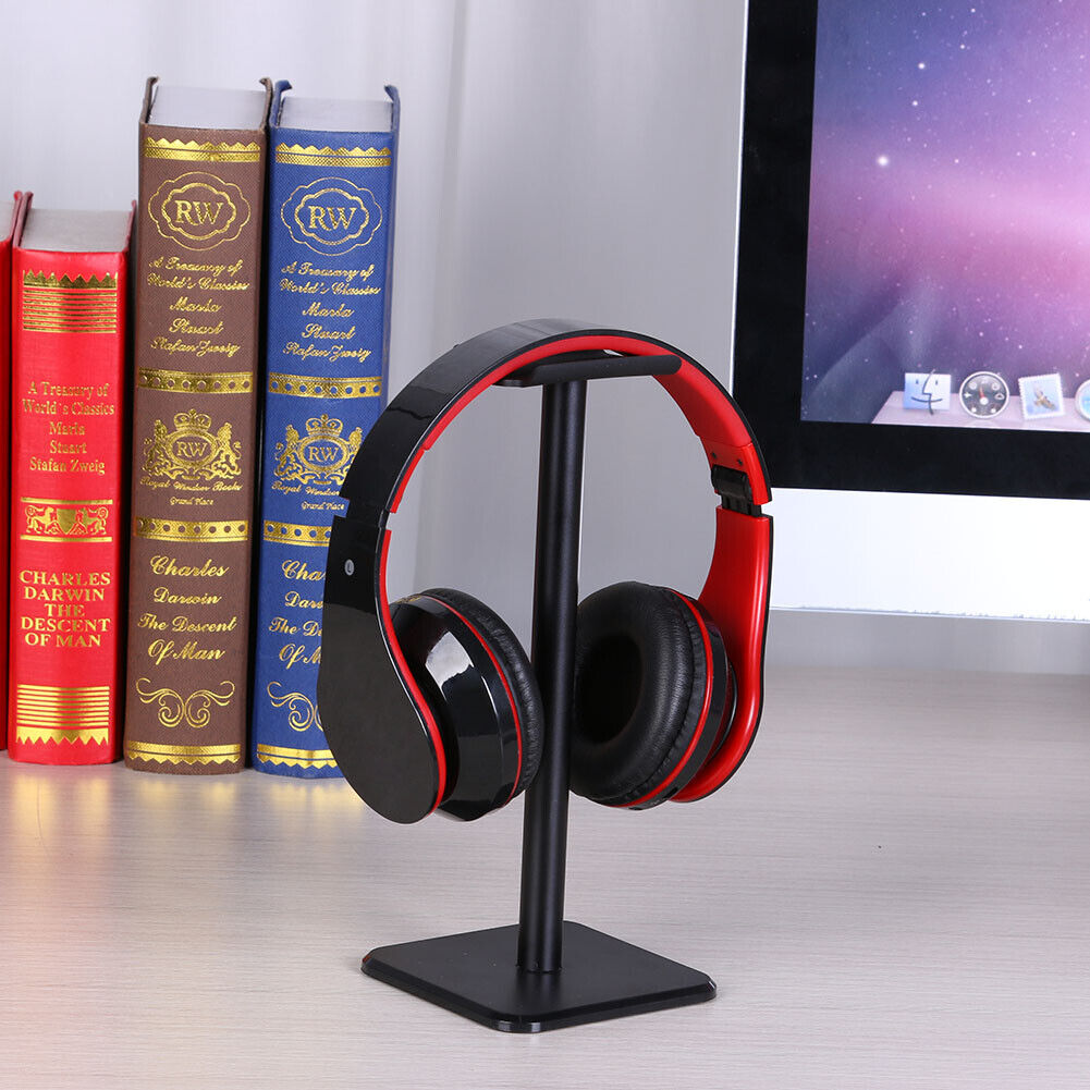Headphone Holder Earphone Headset Display Stand Bracket Universal (Black)