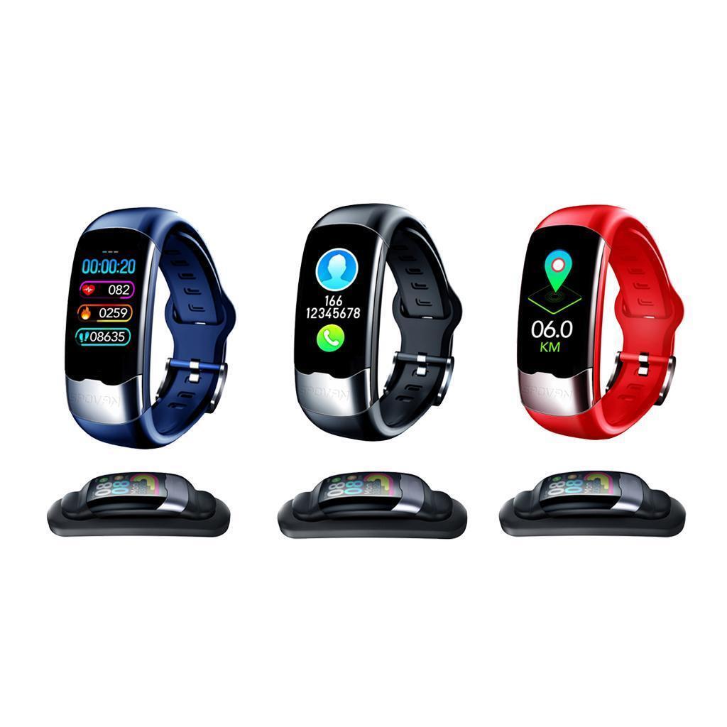 Watch ECG PPG HRV  Oxygen Monitor Waterproof IP68 Red