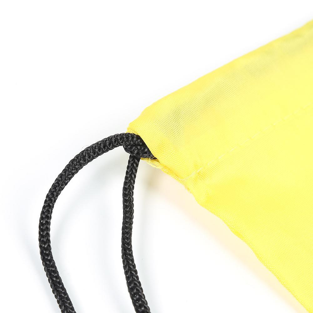 Outdoor Sports Waterproof Drawstring Backpacks Storage Knapsack (Yellow)