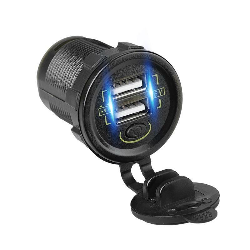 Waterproof 36V-108V USB Outlet Dual USB Power Socket Installed Handlebar