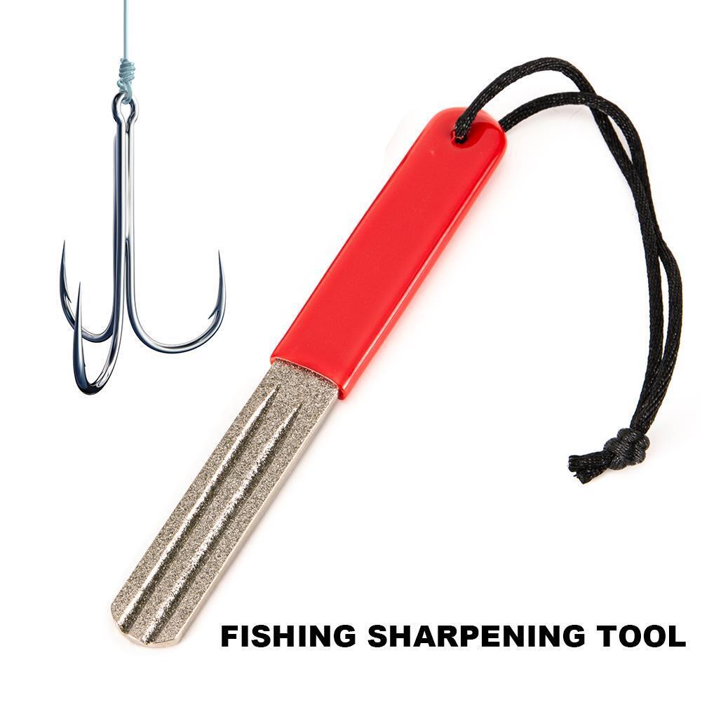 Diamond Fishing Hook Hone Fishhook Sharpening Grinding Fishing Tackle Tool
