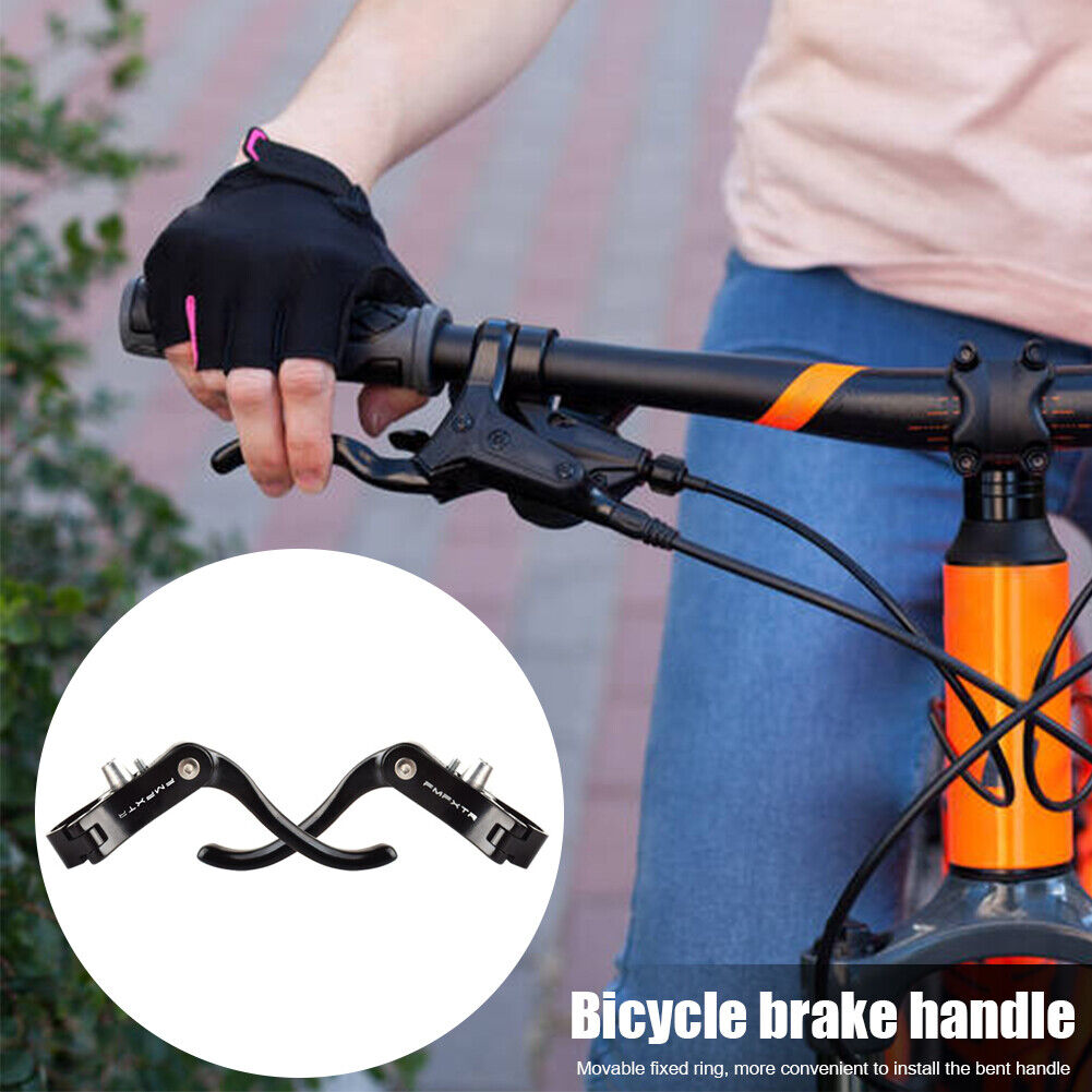 1 Pair 22.2mm Bicycle Brake Clutch Lever Cycling Bike Brake Handle (Black)