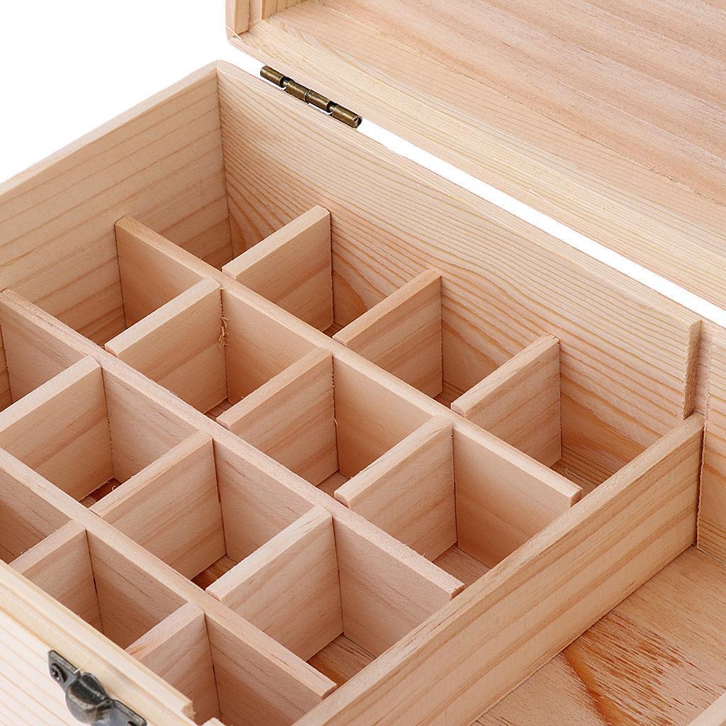 Handmade Natural Essential Oil Display Storage Carrying Case Box Organizer