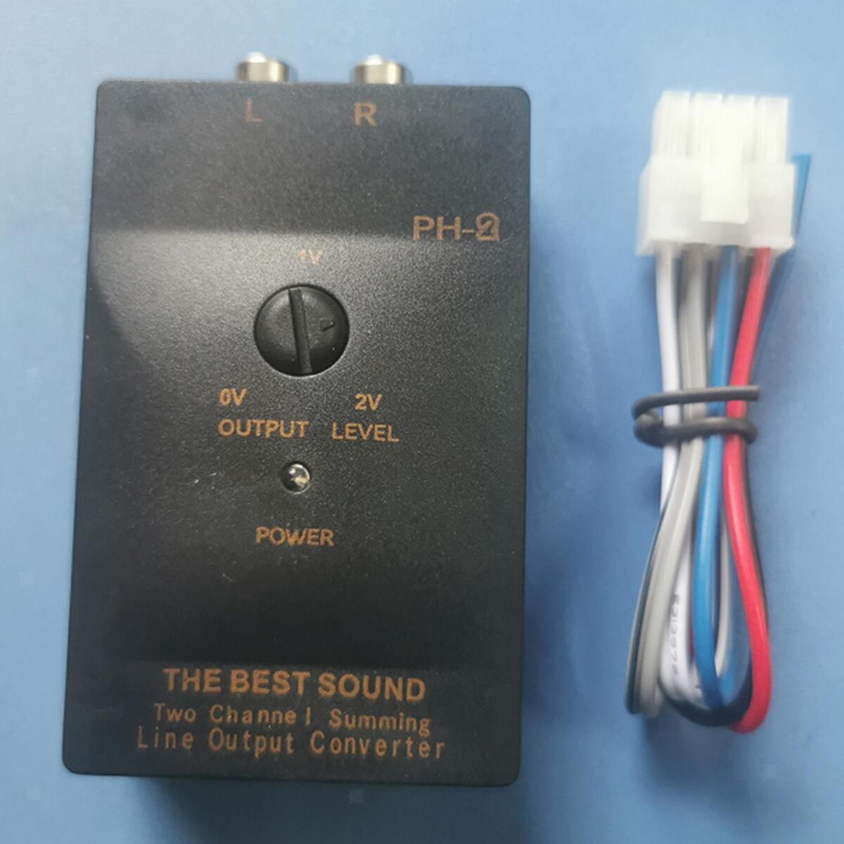 50W 1A Car Part Audio RCA Speaker Converter Car RCA Converter for Car Stereo