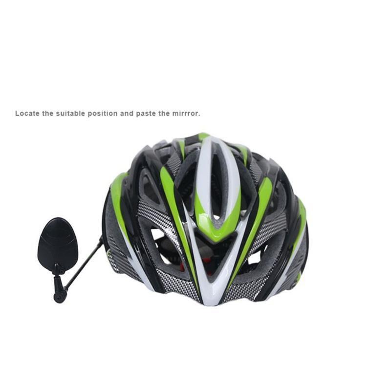 Riding Helmet Rear View Mirror Bicycle Scratch Resistant Glass Lens Accessories