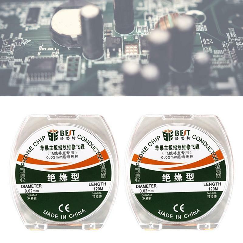 Phone Motherboard Fingerprint Jump Wire 0.02mm Soldering Pure Copper Conductor