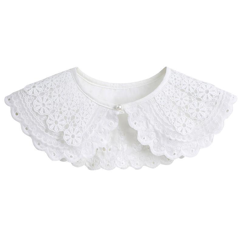 Lace False Collar Hollow Flower Women Faux Collar Exquisite Decoration