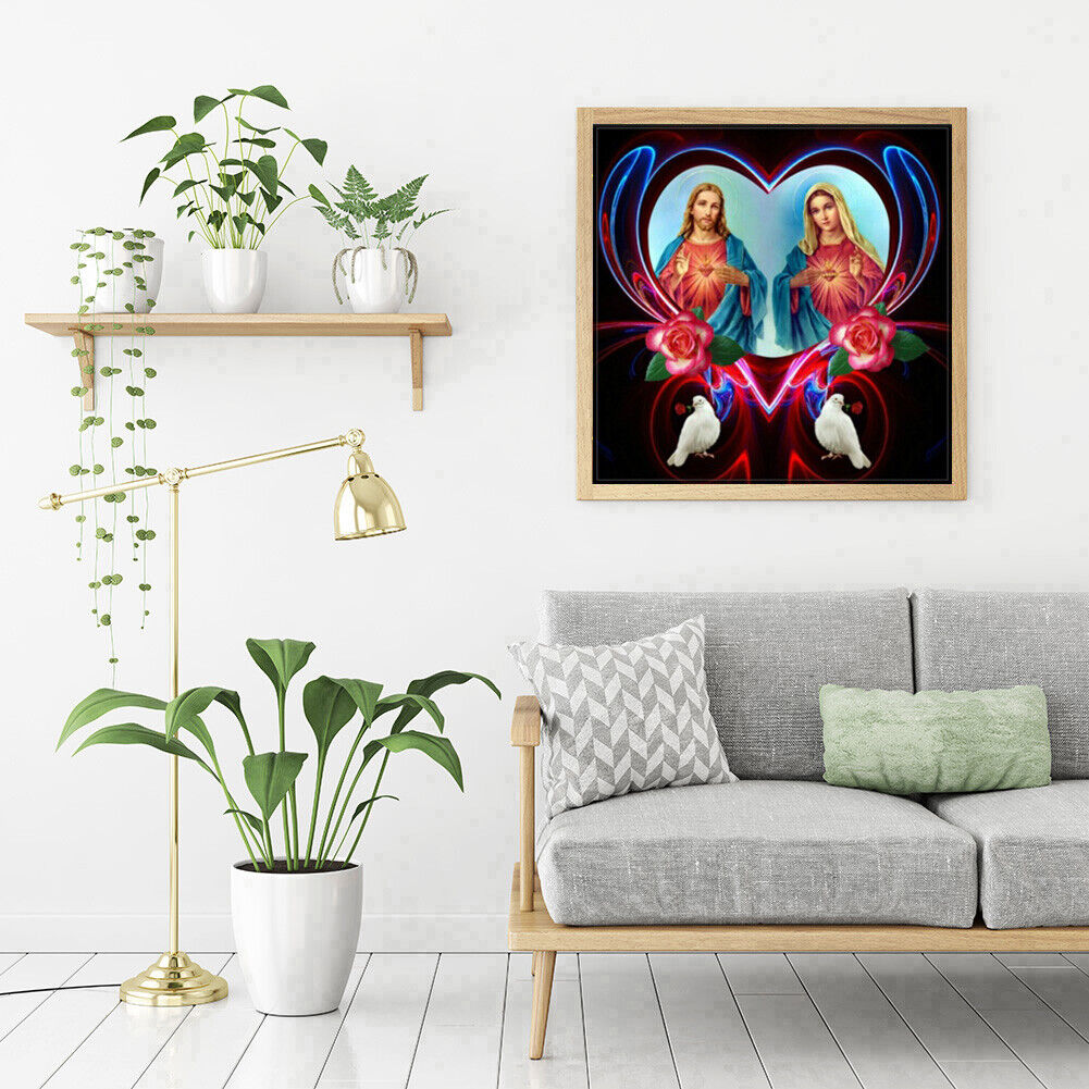 5D DIY Priest Full Round Drill Diamond Painting Mosaic Rhinestone Drawing