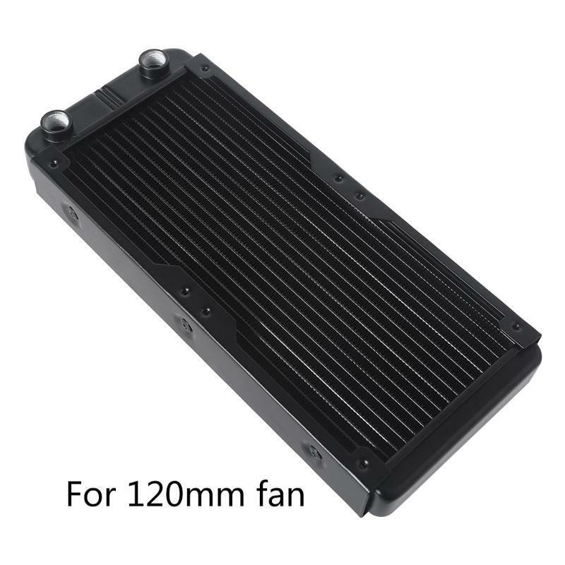 DIY Liquid Cooling System High-Density Fins 18 Row Aluminum Tubes Radiator 240mm