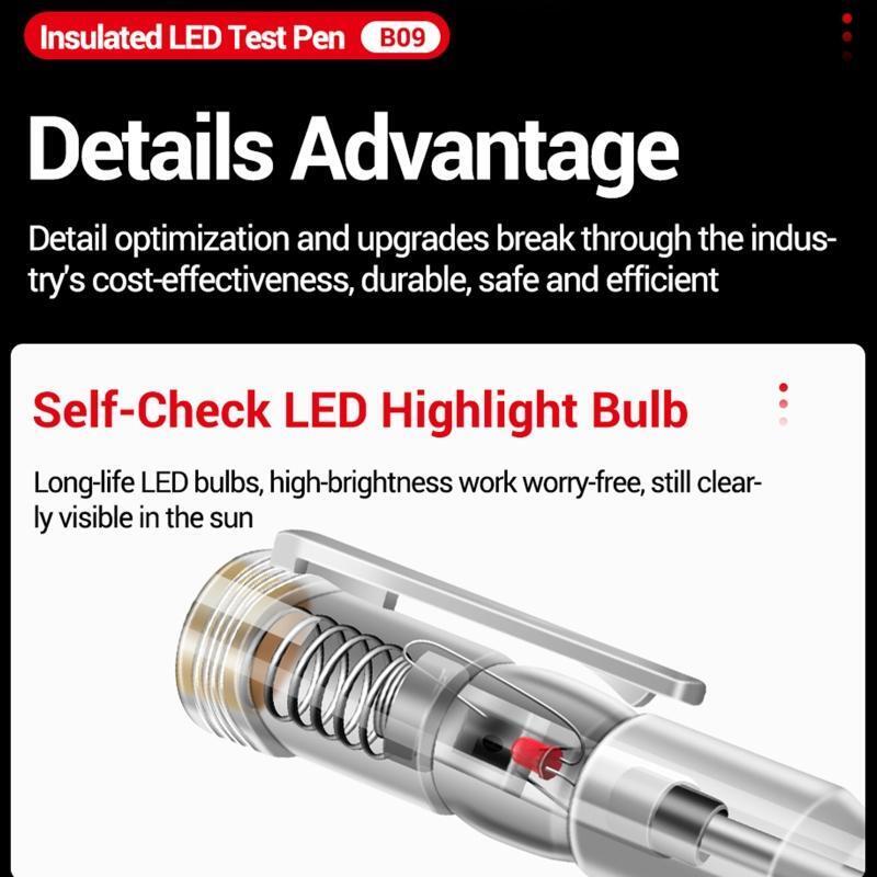 Professional Pen Electric Tester Screwdriver with LED Light Magnetic Screwdriver