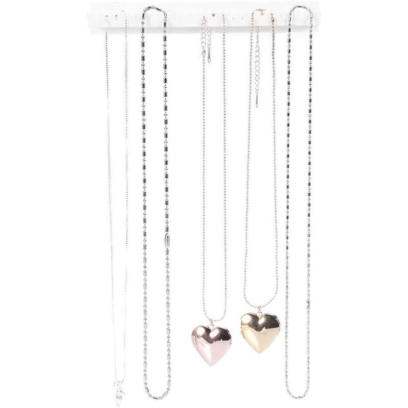 Adhesive Jewelry Storage Rack Sticky Jewelry Organizer Holder Rack Set