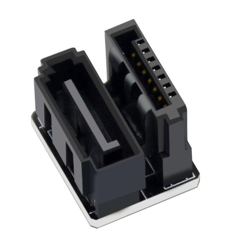 PH571 Sata to Sata 180 High-speed Degree Angle Computer Adapter Converter