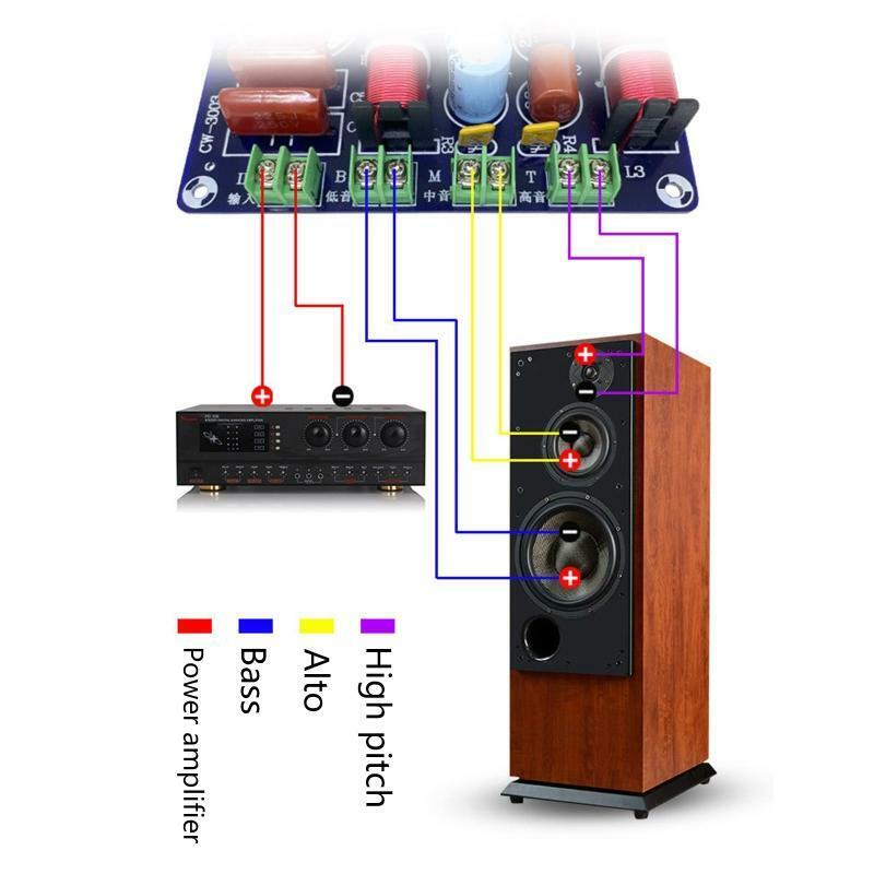 3 Ways Speaker Frequency Divider Hi-Fi Audio Crossover Filter Distributior Board