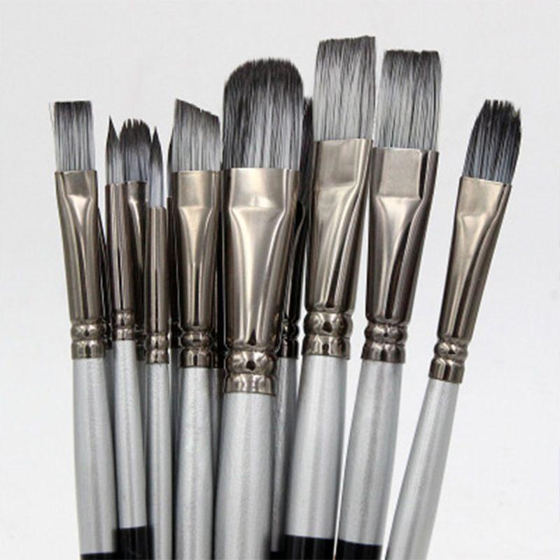15pcs Professional Oil Paint Brush with Palette Scraper for Watercolor Painting