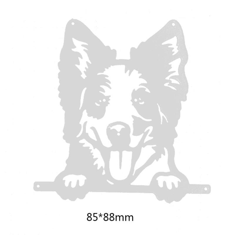 Cute Dog Metal Cutting Dies Stencil Scrapbooking DIY Album Stamp Paper Embossing