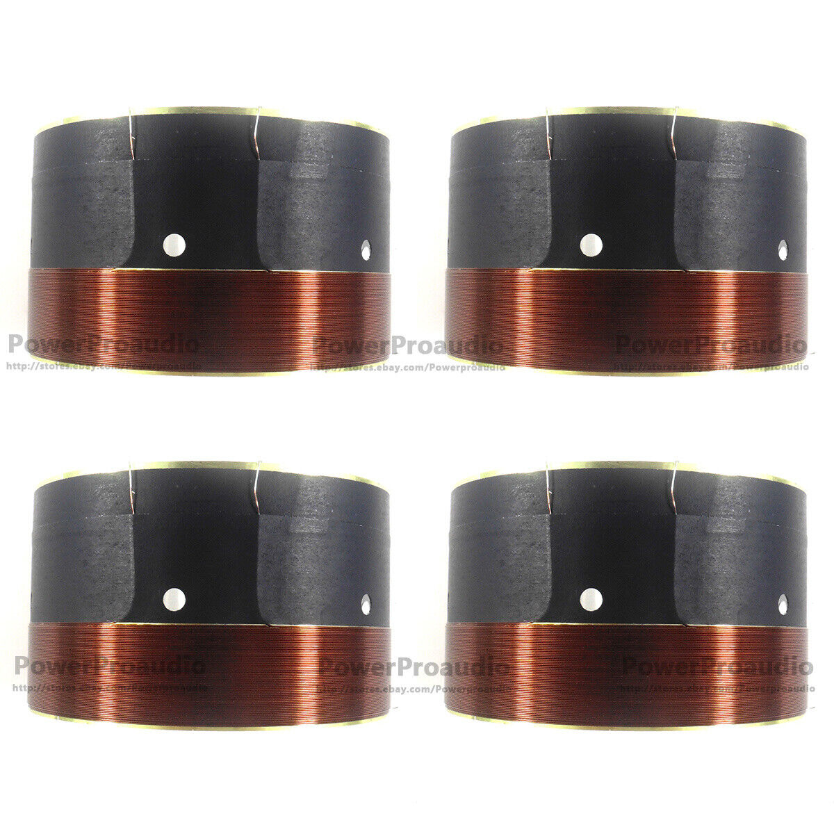 2pairs (4pcs) 99.6mm White aluminum Bass voice coil Pure copper Round wire 8ohm