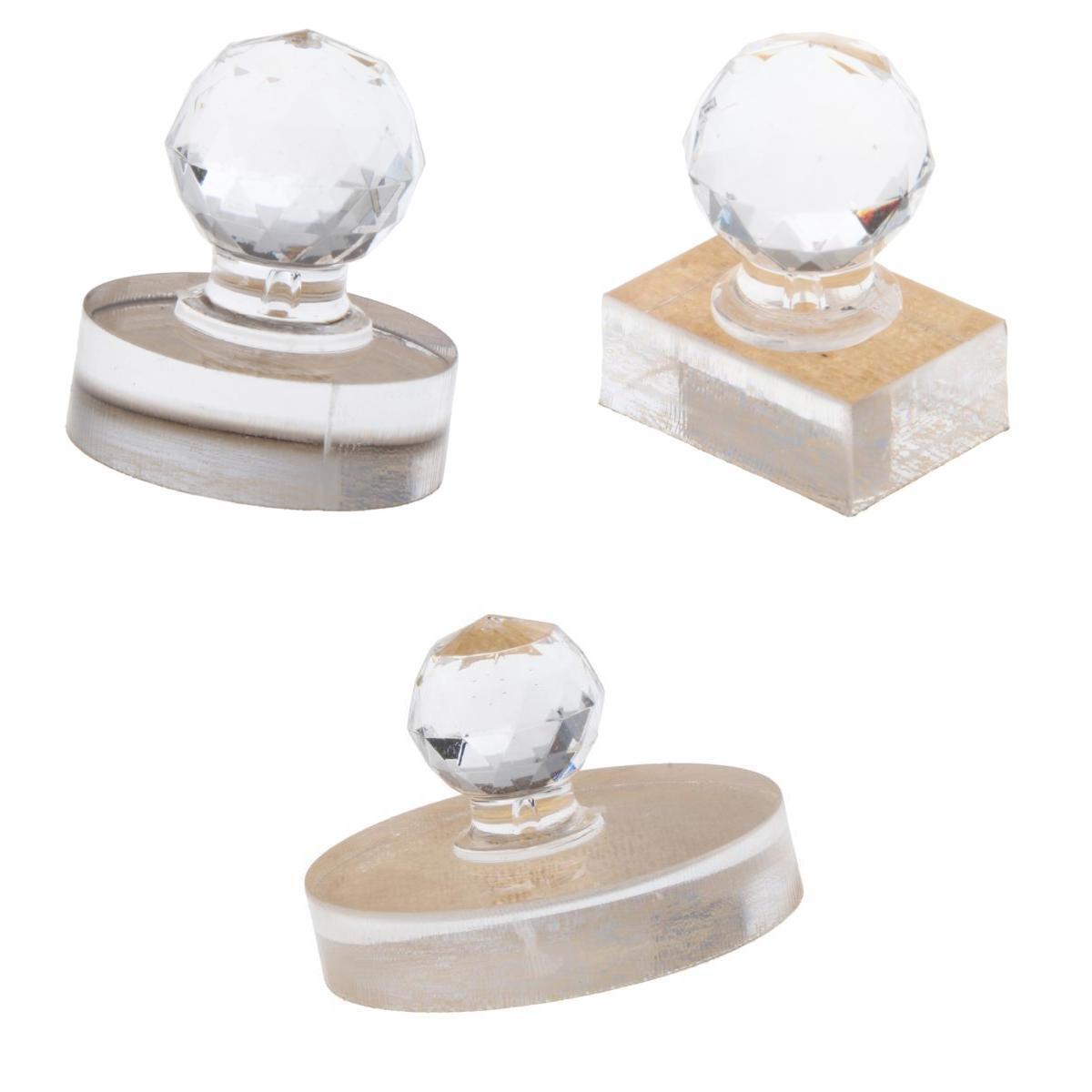 3pcs Powders Press Stamp Foundation Blush Palette Tool Wax Seals Stamp