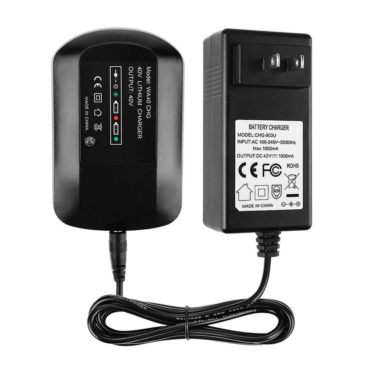 40V Universal  Battery Charger for WG380 WG580 Battery