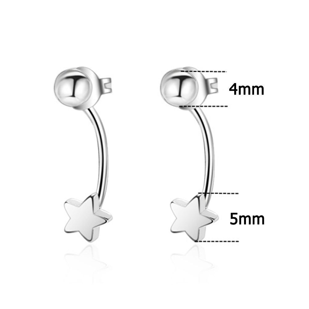 Jewellery Gift Alloy Womens Earrings Star Bead Ear Wrap Dangle Stud Earrings