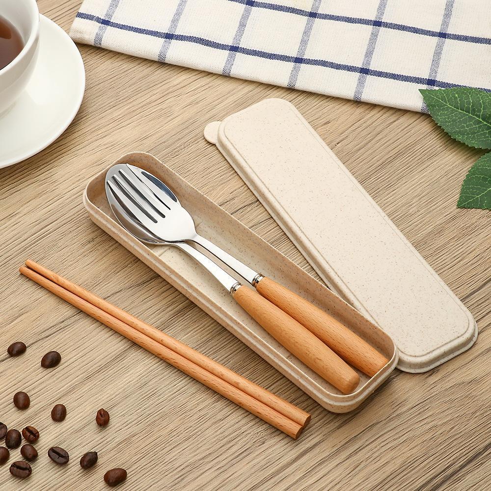Fork Stainless Steel Chopsticks Tableware Utensils Flatware Set Cutlery Set