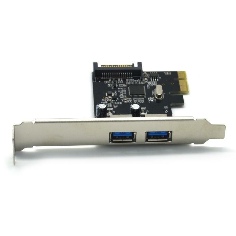 2 Port PCI-E X4 X8 X16 Adapter Board Extension Card PCIE USB 3.1 Adapter Card