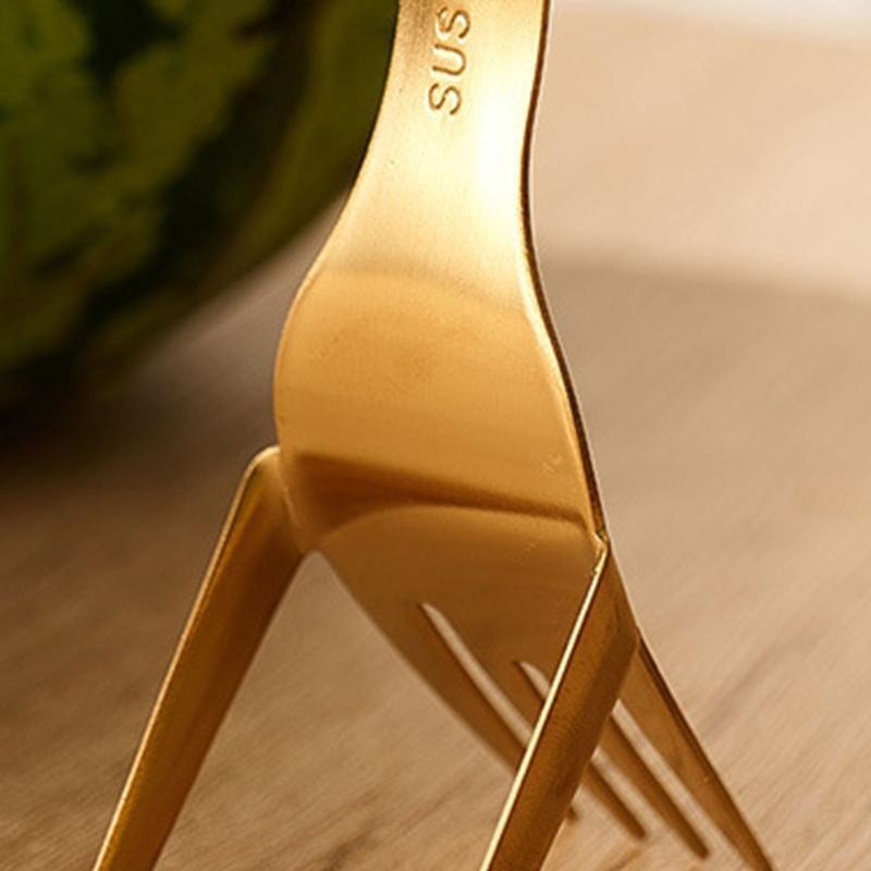 2 in 1 Creative Watermelon Forks Multi-purpose Watermelon Slicers Fruit Forks