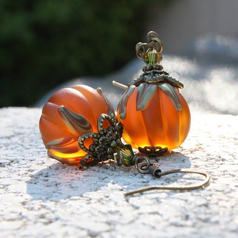 Halloween Fancy Dress Pumpkin Halloween Earrings Christmas Party Jewelry Girls