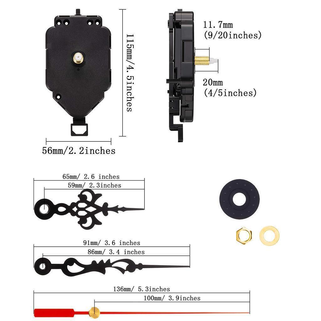 1Set Quartz Clock Movement with Pointer  Replacement Accessory