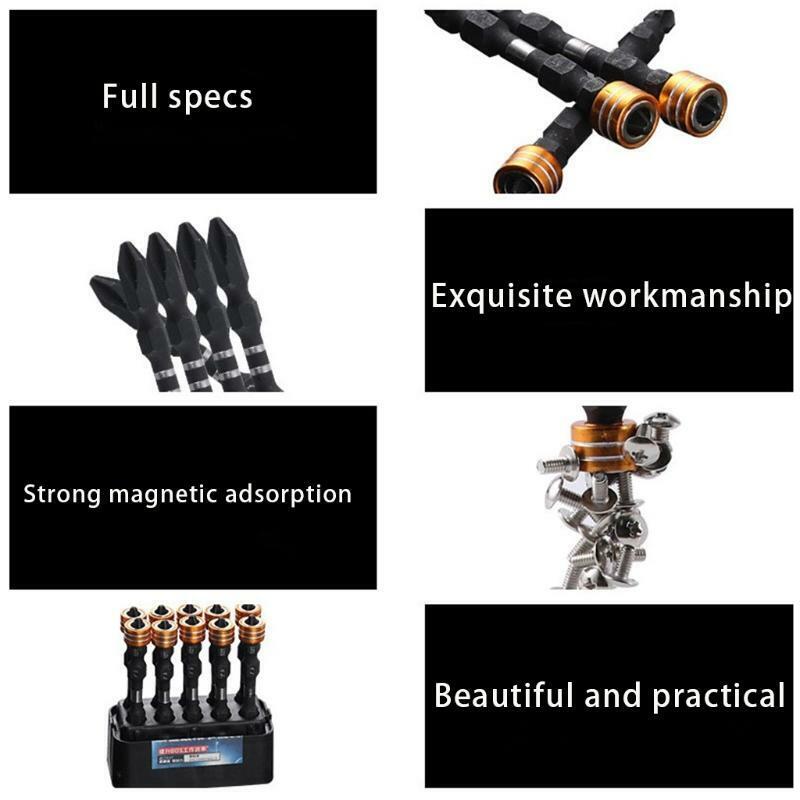 PH2 Magnetic Phillips Cross Screw Screwdriver Bits Set Electric Power Driver Bit