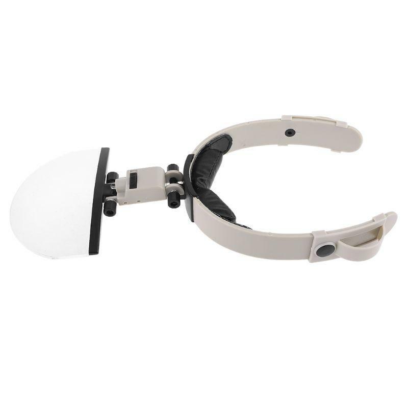 Large Lens Head Wearing Magnifying Glass w/ LED Magnifier 2X 3.5X 4.5X 5.5X