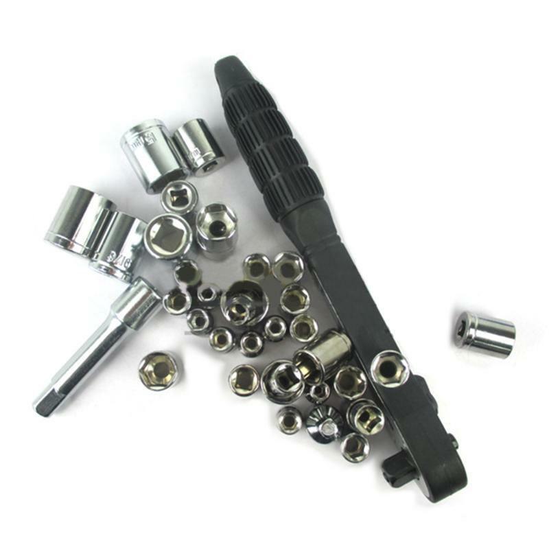 Socket Wrench Set Ratchet Sets Mechanic Tools Kit Bit Sockets for Automotive
