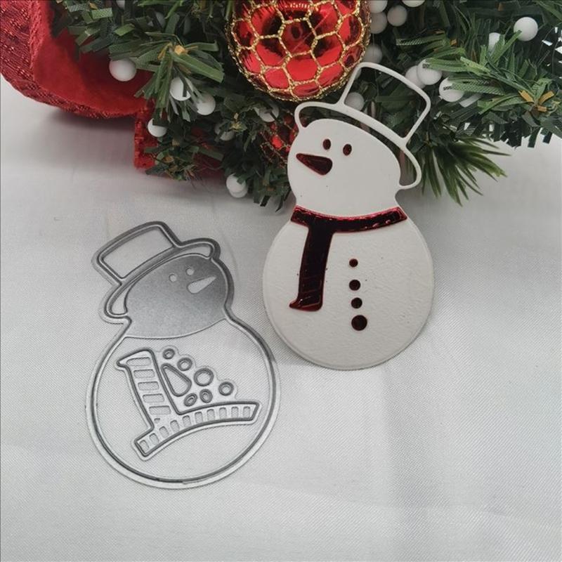 Cute Snowman Metal Cutting Die Christmas Gifts for Children Teens Boys Girls