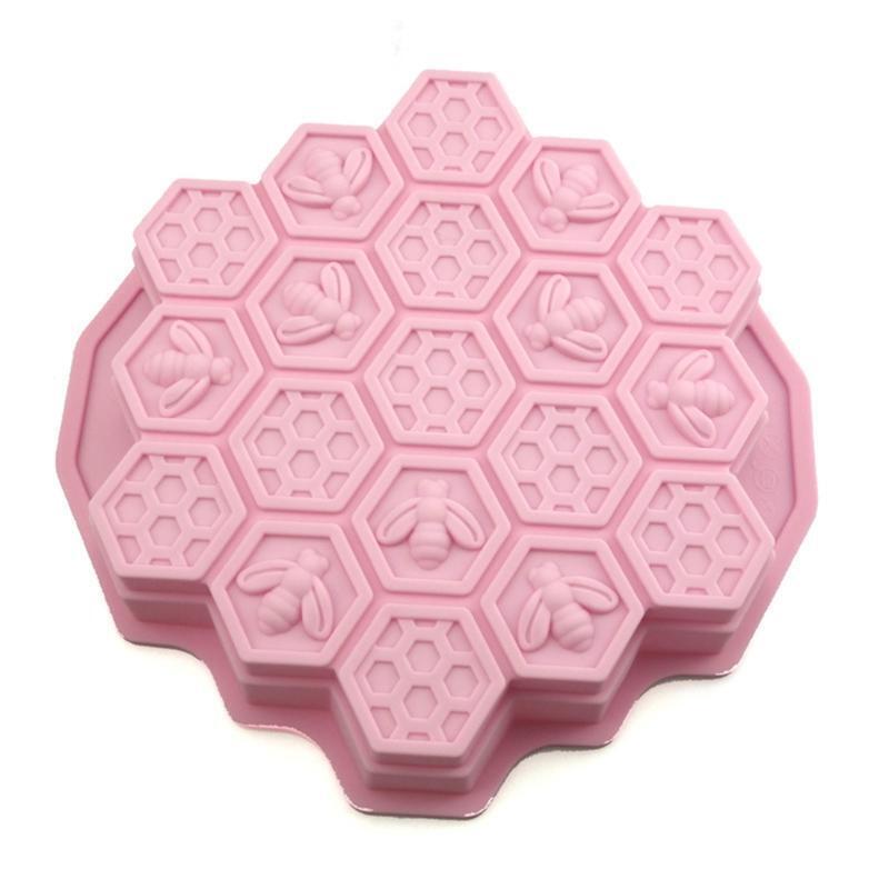 DIY Honeycomb Shape Shape Mold Silicone Craft Cake Clay Soap Decorating Family
