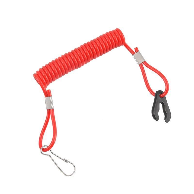 Kill Switch Engine Urgent Stop Tether Cord for Marine Outboard Motor Boat Bike