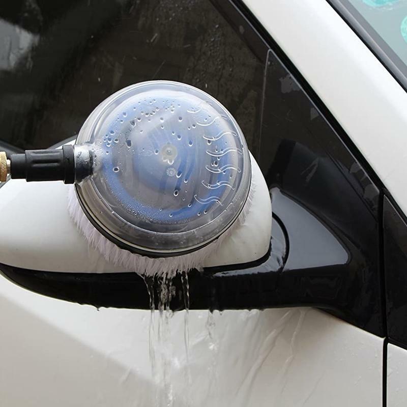Car Wash Brush Super Soft Hair Car Cleaning Brush 360 Degree Rotation Fan Shaped