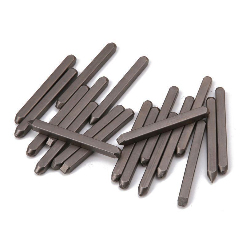 20Pcs 4mm Steel Punches Flower Leaf Stamps Jewelry Making Metal Stamping Tools