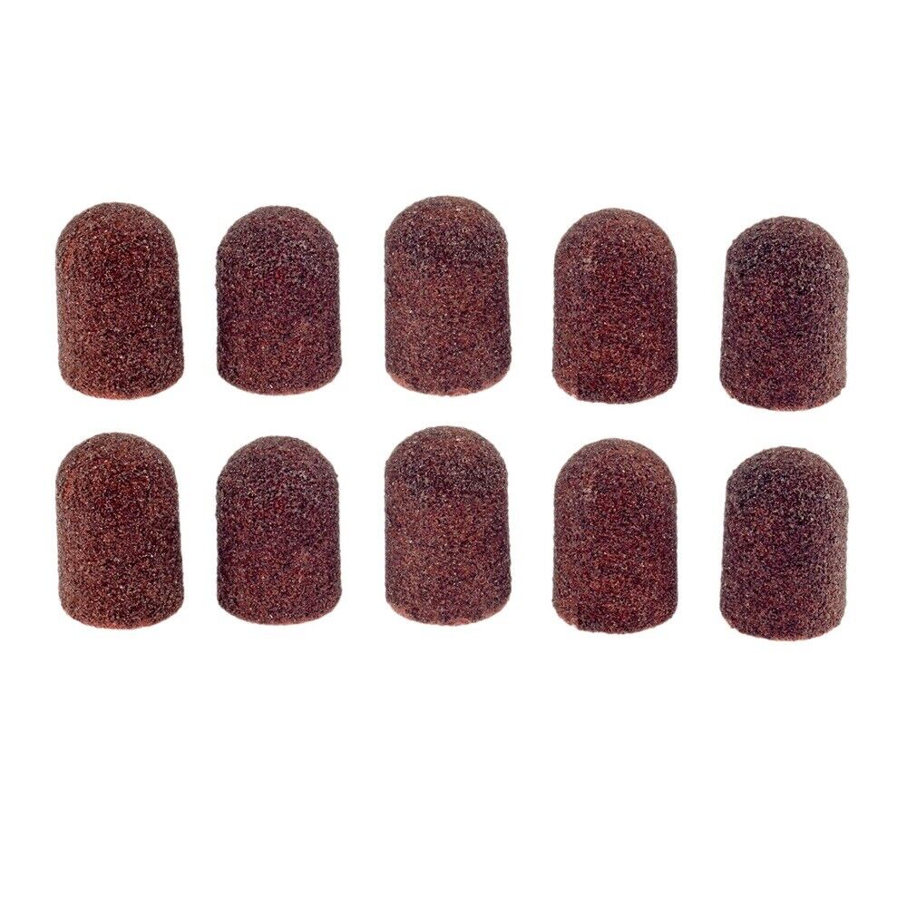 10Pcs Nail Salon Manicure Pedicure Sanding Caps Replacement Callus Surface File