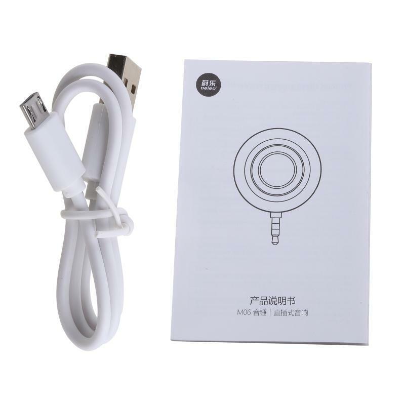 Portable Speaker Jack 3.5mm Plug for Cell Phone iPad MP3 MP4 Tablet Computer