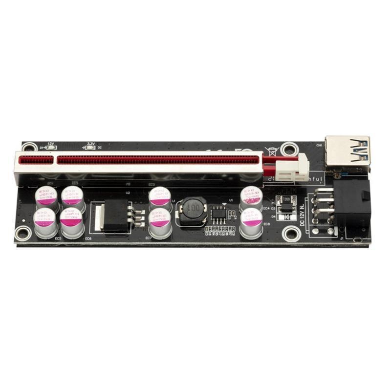 1 Set 1 to 6PCIEX1 to X16 Graphics Card Slot Adapter PCIE Riser Express Cable