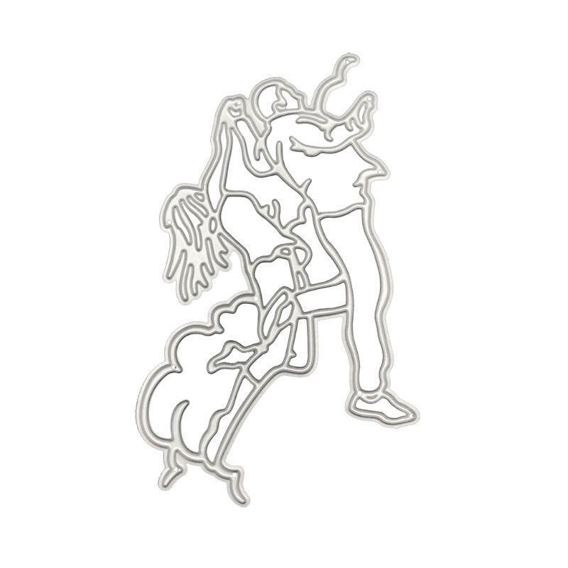 Double Dancer Metal Cutting Dies Stencil Scrapbooking DIY Album Stamp Paper Card